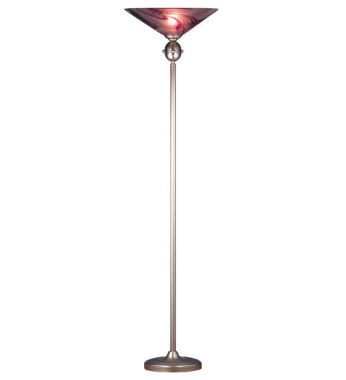 Meyda Tiffany 70846 One Light Torchiere, Nickel