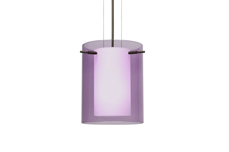 Besa 1KG-A00607-BR One Light Pendant, Bronze