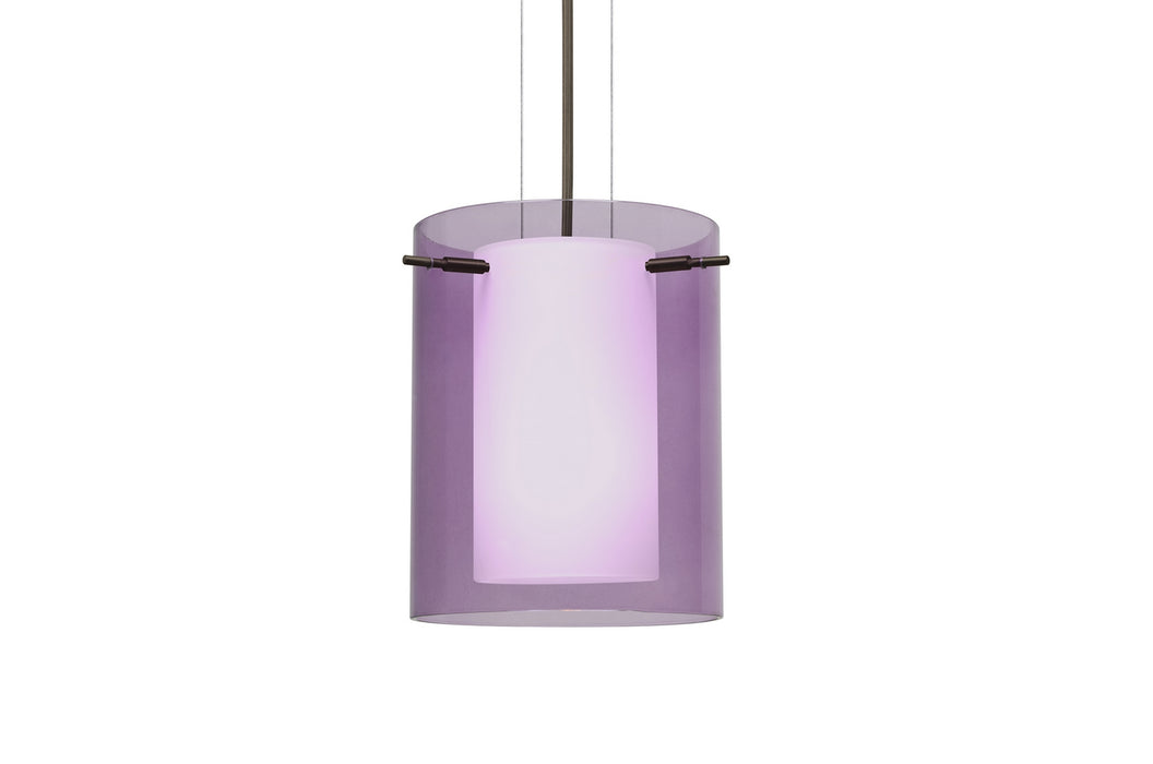 Besa 1KG-A00607-BR One Light Pendant, Bronze
