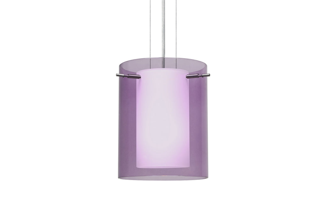 Besa 1KG-A00607-SN One Light Pendant, Satin Nickel