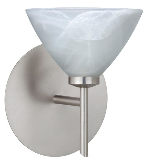 Besa 1SW-174352-SN One Light Wall Sconce, Satin Nickel