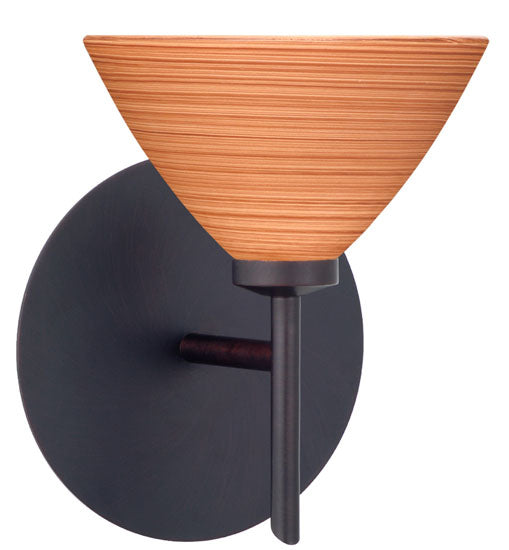 Besa 1SW-1743CH-BR One Light Wall Sconce, Bronze