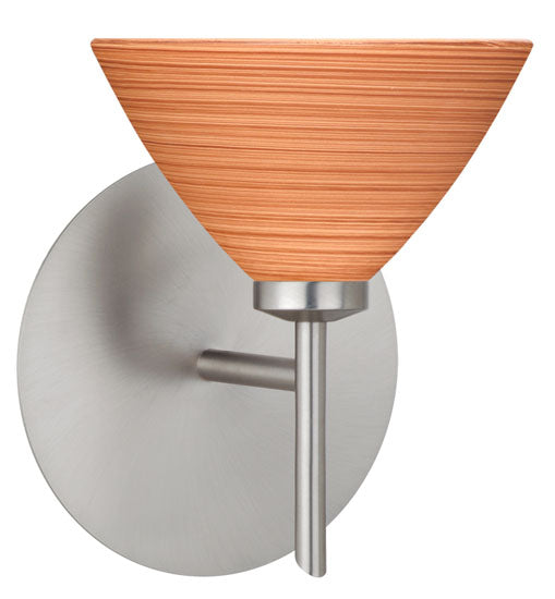Besa 1SW-1743CH-SN One Light Wall Sconce, Satin Nickel