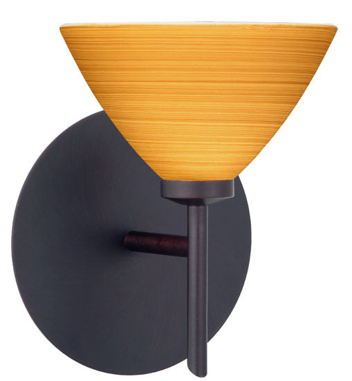 Besa 1SW-1743OK-BR One Light Wall Sconce, Bronze