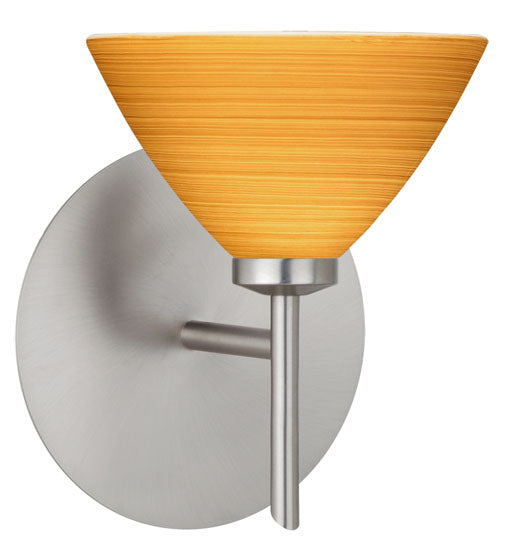 Besa 1SW-1743OK-SN One Light Wall Sconce, Satin Nickel