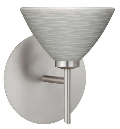 Besa 1SW-1743TN-SN One Light Wall Sconce, Satin Nickel