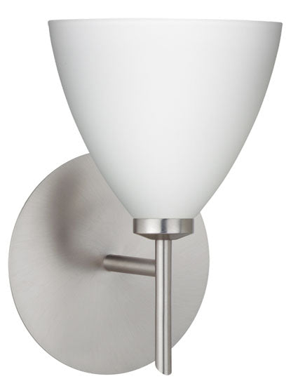 Besa 1SW-177907-SN One Light Wall Sconce, Satin Nickel