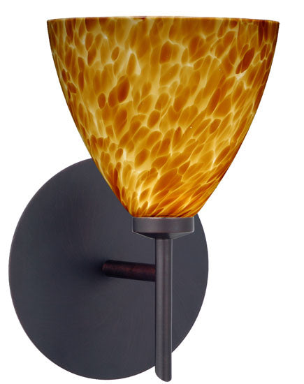 Besa 1SW-177918-BR One Light Wall Sconce, Bronze