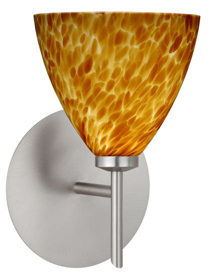 Besa 1SW-177918-SN One Light Wall Sconce, Satin Nickel