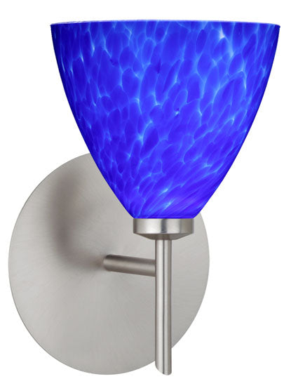 Besa 1SW-177986-SN One Light Wall Sconce, Satin Nickel