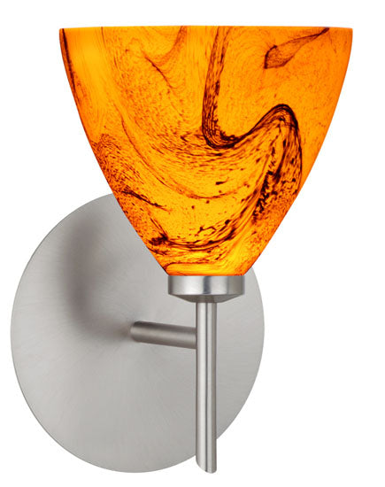 Besa 1SW-1779HB-SN One Light Wall Sconce, Satin Nickel