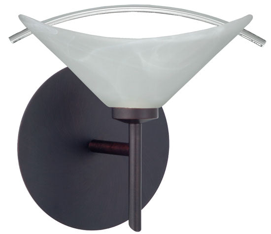 Besa 1SW-181304-BR One Light Wall Sconce, Bronze