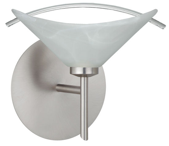 Besa 1SW-181304-SN One Light Wall Sconce, Satin Nickel