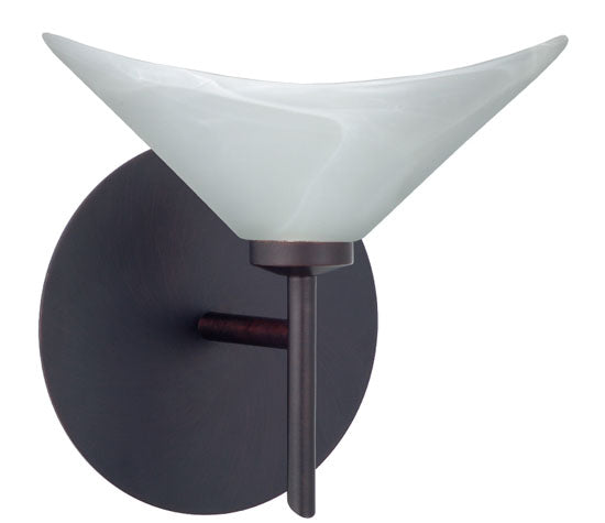 Besa 1SW-191352-BR One Light Wall Sconce, Bronze