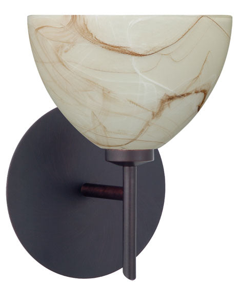 Besa 1SW-467983-BR One Light Wall Sconce, Bronze