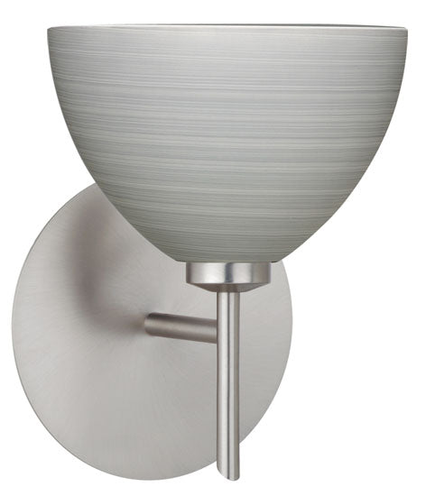 Besa 1SW-4679TN-SN One Light Wall Sconce, Satin Nickel