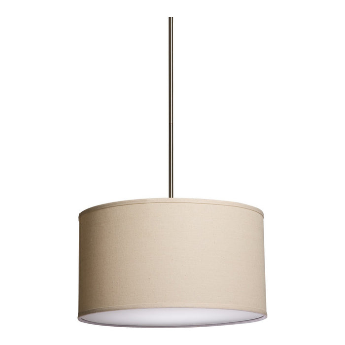 Artcraft SC522OM Three Light Chandelier, Oatmeal