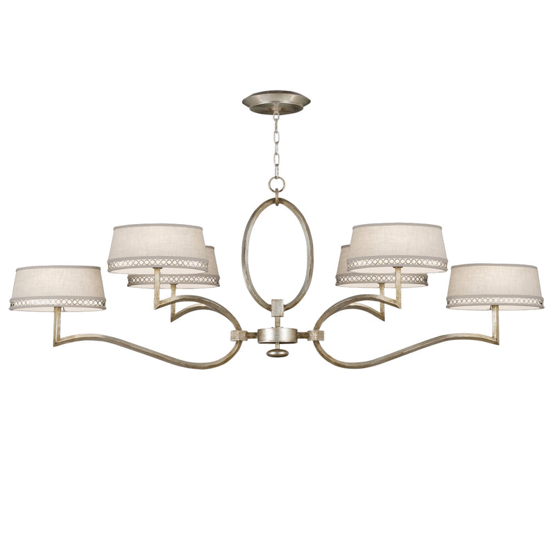 Fine Art 780040ST Six Light Chandelier, Silver
