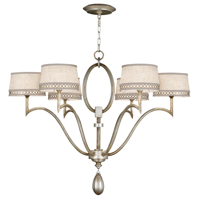 Fine Art 785840ST Six Light Chandelier, Silver