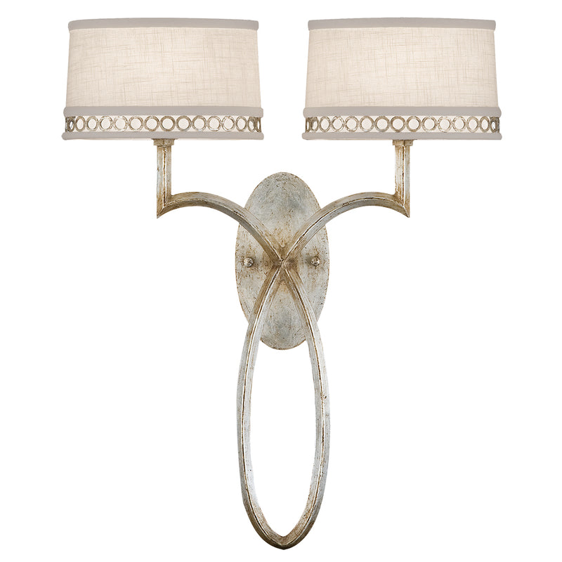 Fine Art 784750ST Two Light Wall Sconce, Silver