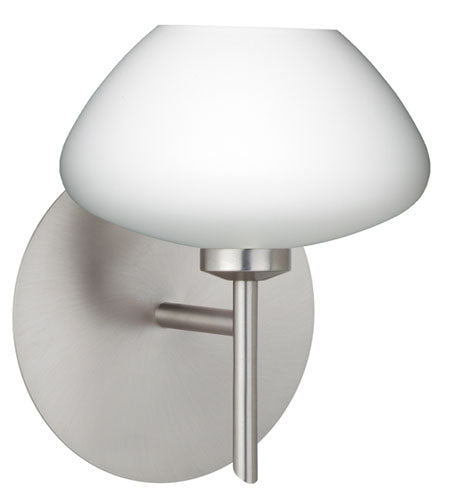 Besa 1SW-541007-SN One Light Wall Sconce, Satin Nickel