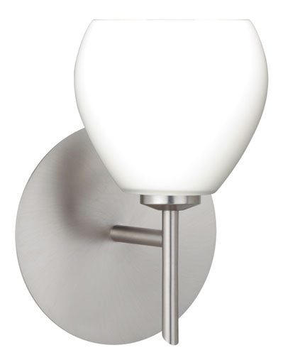 Besa 1SW-560507-SN One Light Wall Sconce, Satin Nickel
