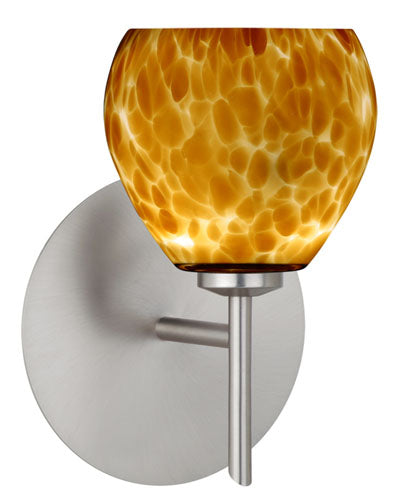Besa 1SW-560518-SN One Light Wall Sconce, Satin Nickel