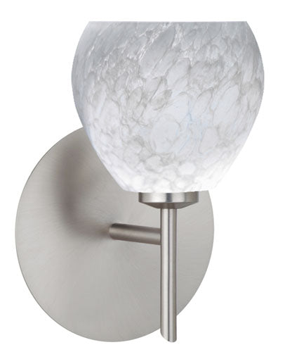 Besa 1SW-560519-SN One Light Wall Sconce, Satin Nickel