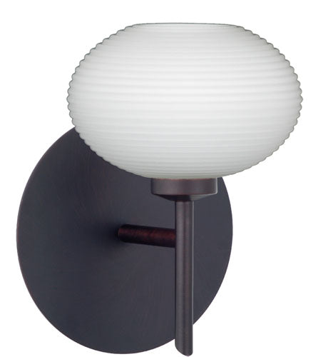 Besa 1SW-561207-BR One Light Wall Sconce, Bronze