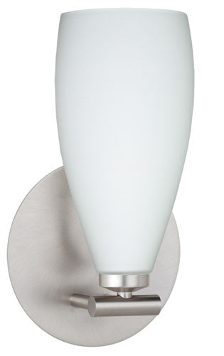Besa 1SX-719807-SN One Light Wall Sconce, Satin Nickel