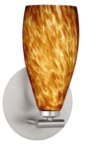 Besa 1SX-719818-SN One Light Wall Sconce, Satin Nickel