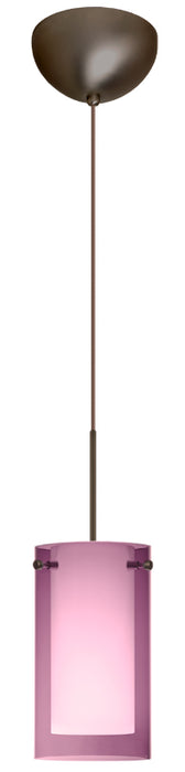 Besa 1XC-A44007-BR One Light Pendant, Bronze