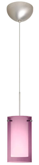 Besa 1XC-A44007-SN One Light Pendant, Satin Nickel