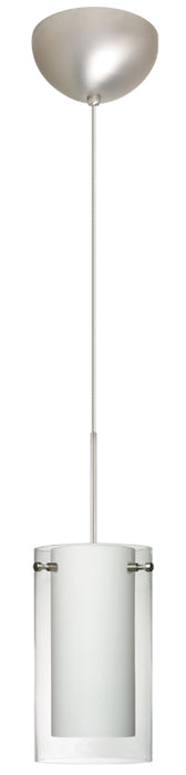 Besa 1XC-C44007-SN One Light Pendant, Satin Nickel