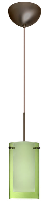 Besa 1XC-L44007-BR One Light Pendant, Bronze