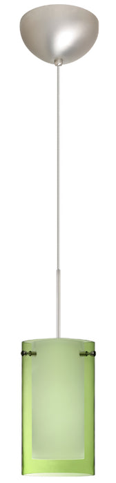 Besa 1XC-L44007-SN One Light Pendant, Satin Nickel