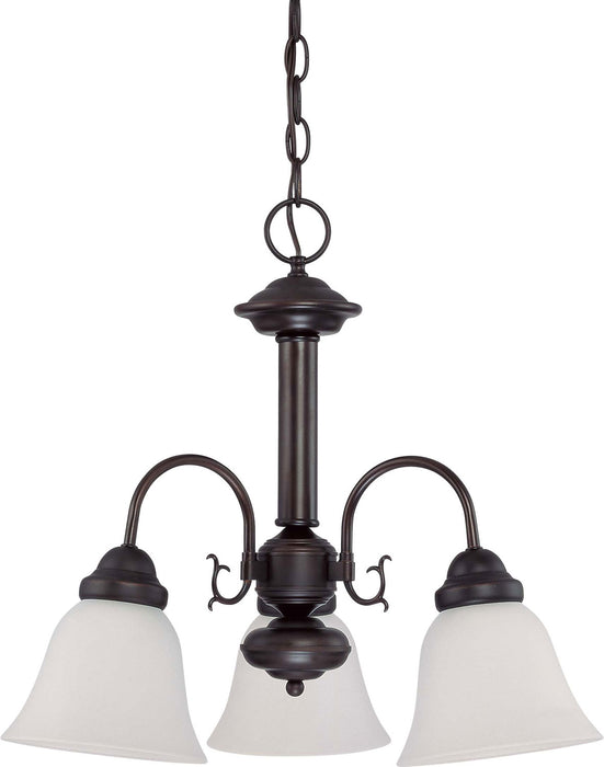 Nuvo Lighting 60-3142 Three Light Chandelier, Mahogany Bronze
