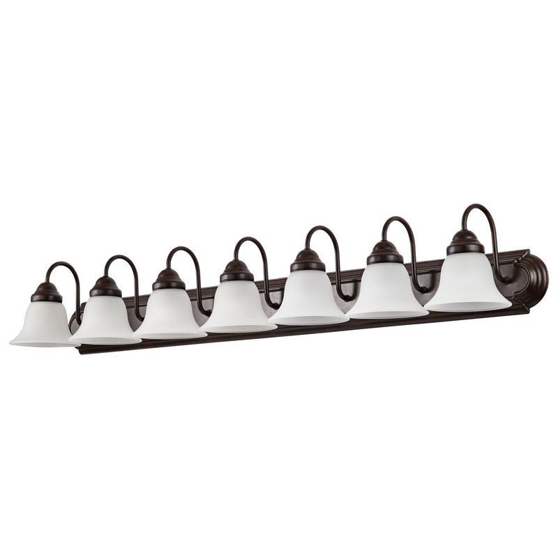 Nuvo Lighting 60-3155 Seven Light Vanity, Mahogany Bronze