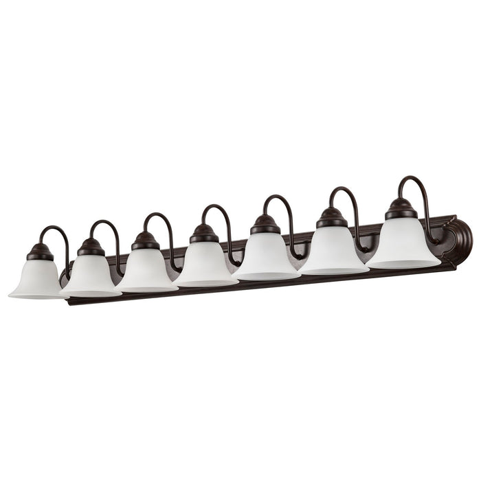 Nuvo Lighting 60-3155 Seven Light Vanity, Mahogany Bronze