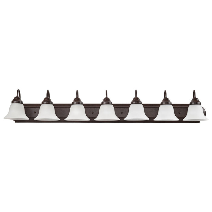 Nuvo Lighting 60-3155 Seven Light Vanity, Mahogany Bronze