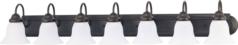 Nuvo Lighting 60-3155 Seven Light Vanity, Mahogany Bronze