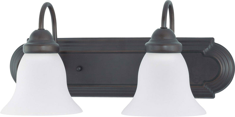 Nuvo Lighting 60-3161 Two Light Vanity, Mahogany Bronze