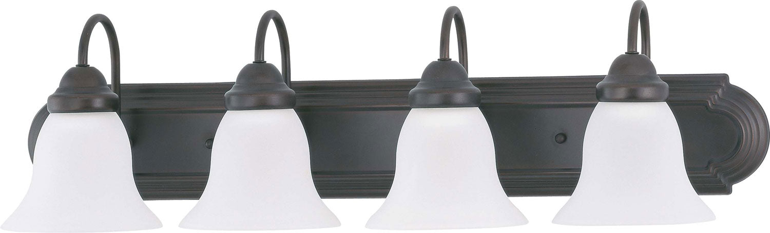 Nuvo Lighting 60-3163 Four Light Vanity, Mahogany Bronze