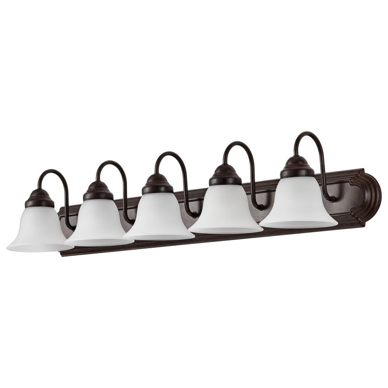 Nuvo Lighting 60-3164 Five Light Vanity, Mahogany Bronze