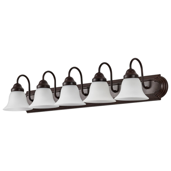 Nuvo Lighting 60-3164 Five Light Vanity, Mahogany Bronze
