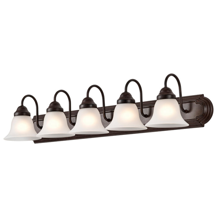 Nuvo Lighting 60-3164 Five Light Vanity, Mahogany Bronze