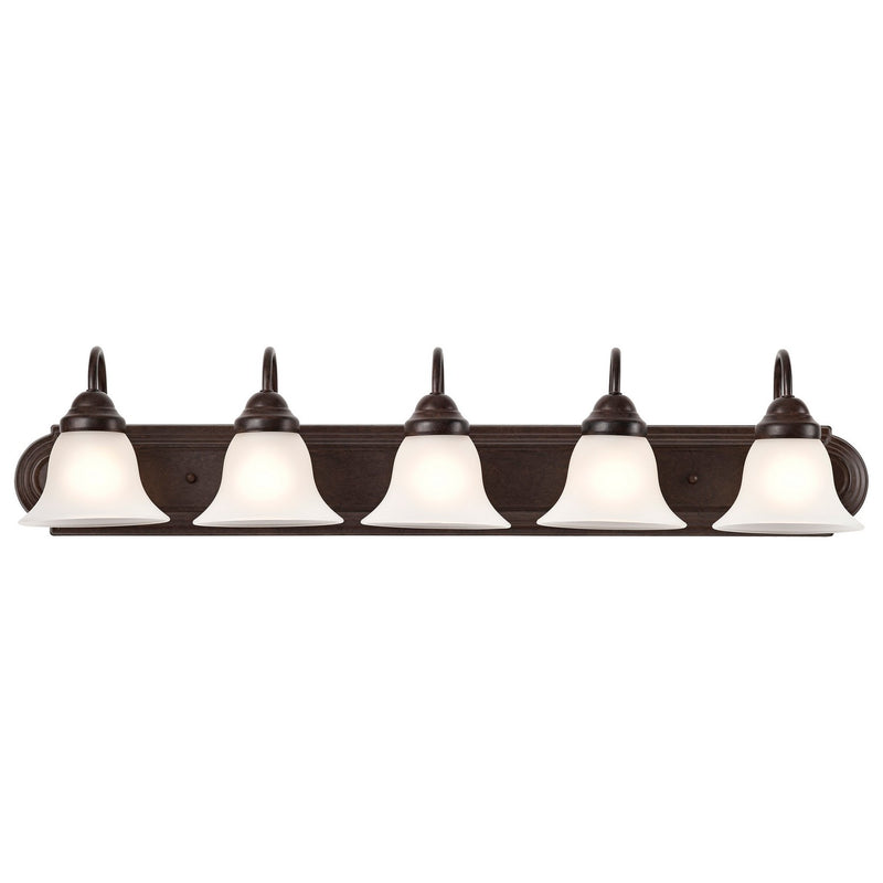 Nuvo Lighting 60-3164 Five Light Vanity, Mahogany Bronze