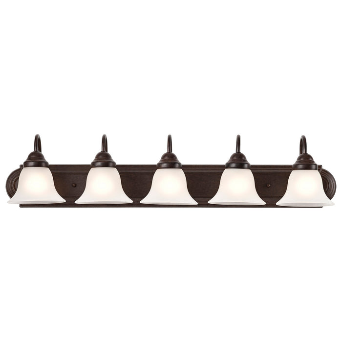 Nuvo Lighting 60-3164 Five Light Vanity, Mahogany Bronze