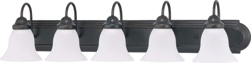Nuvo Lighting 60-3164 Five Light Vanity, Mahogany Bronze