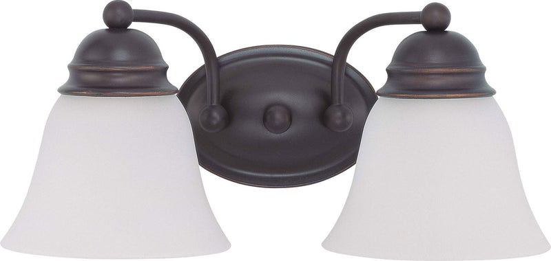 Nuvo Lighting 60-3166 Two Light Vanity, Mahogany Bronze